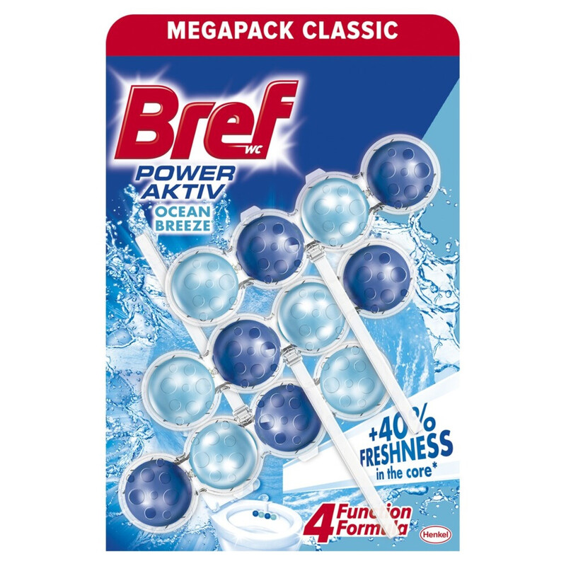BREF ODORIZANT WC POWER AKTIV OCEAN 3*50GR