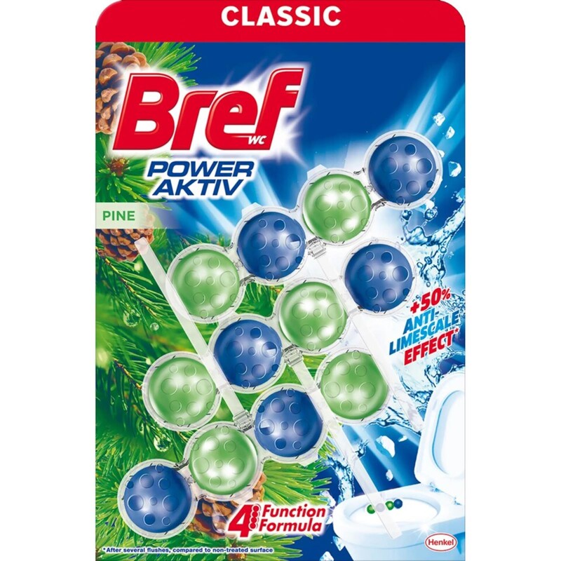 BREF ODORIZANT WC POWER AKTIV PINE 3*50GR