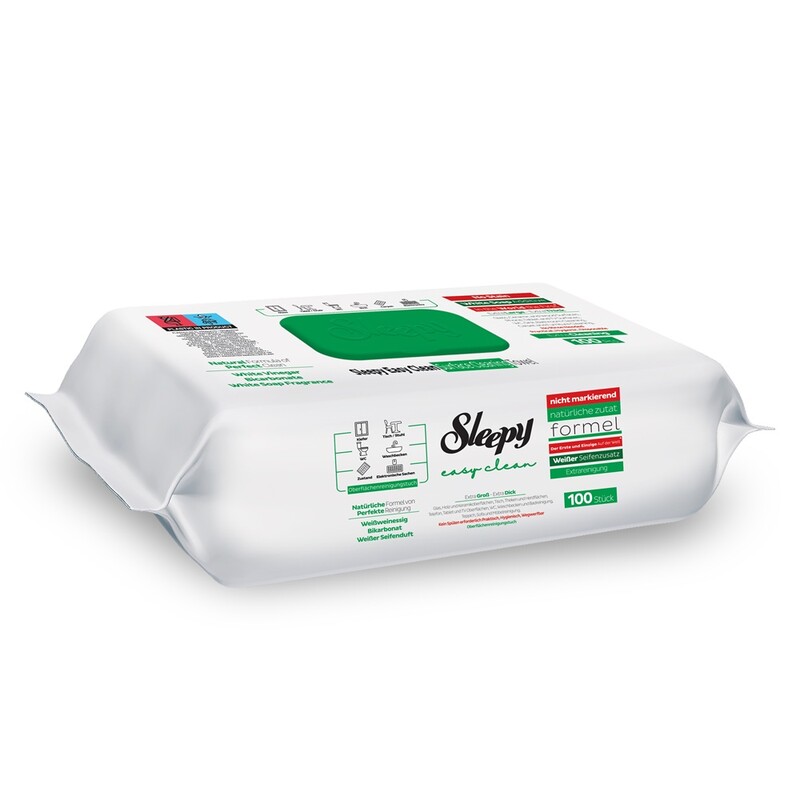 SLEEPY SERVETELE UMEDE MULTISUPRAFETE WHITE SOAP 100BUC/PAC