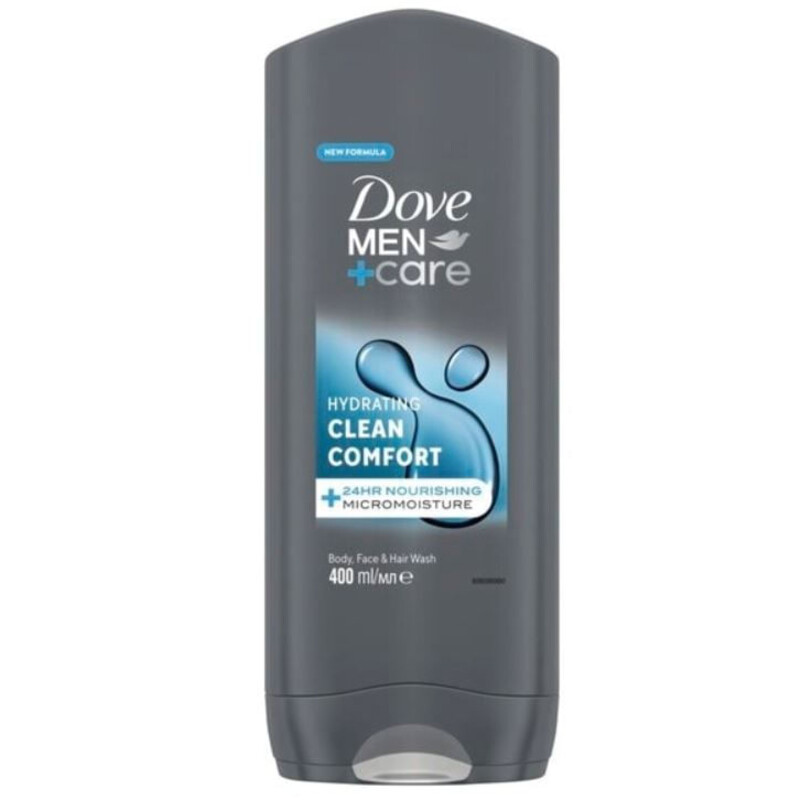 SCF174 DOVE GEL DUS 400ML MEN CLEAN COMFORT