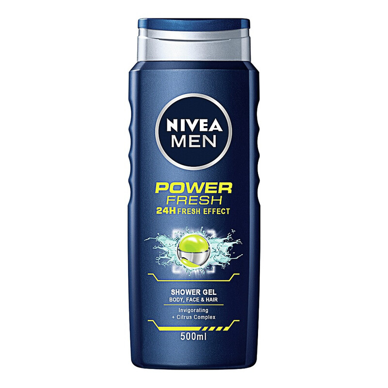 SCF180 NIVEA GEL DUS 500ML MEN POWER REFRESH