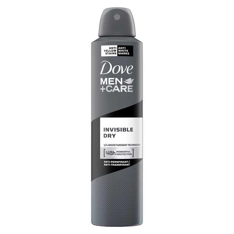 SCF184 DOVE ANTIPERSPIRANT DEO 250ML MEN INVISIBLE DRY