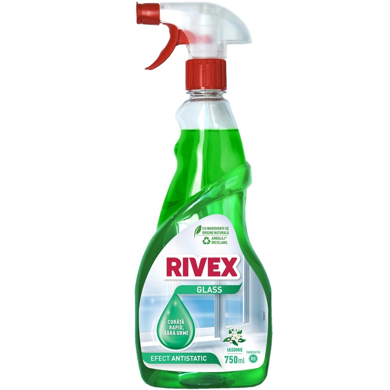 SCF24 Solutie pentru curatat geamuri Rivex Glass Spring Fresh, 750 ml