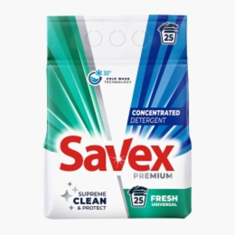 SAVEX DETERGENT RUFE AUTOMAT 2KG 2IN1 FRESH 25SPALARI