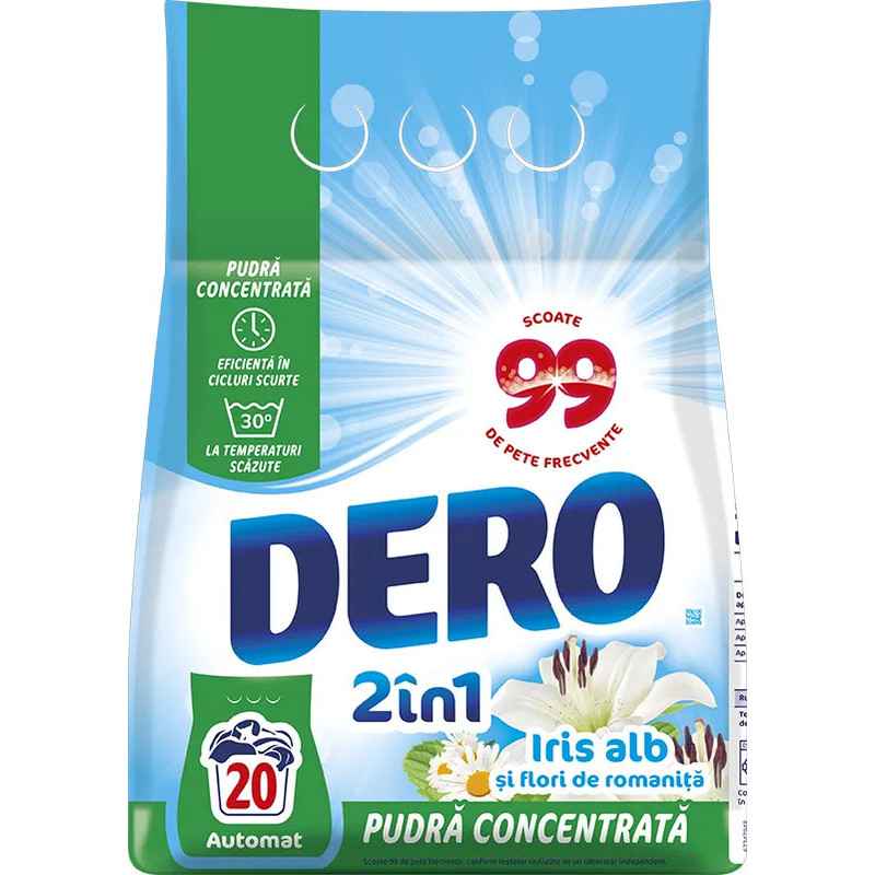 DERO AUTOMAT 1.5KG 2IN1 IRIS ALB
