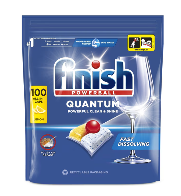 SCF94 FINISH DETERGENT VASE CAPSULE 100BUC QUANTUM ALL IN 1 LAMAIE